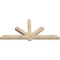 Ekena Millwork Kennewick Rough Sawn Timber Gable Bracket, Douglas Fir, 72"W x 33"H x 4"D x 4"F, 11/12 Pitch GBW072X33X0404KEN00RDF - alternate 4